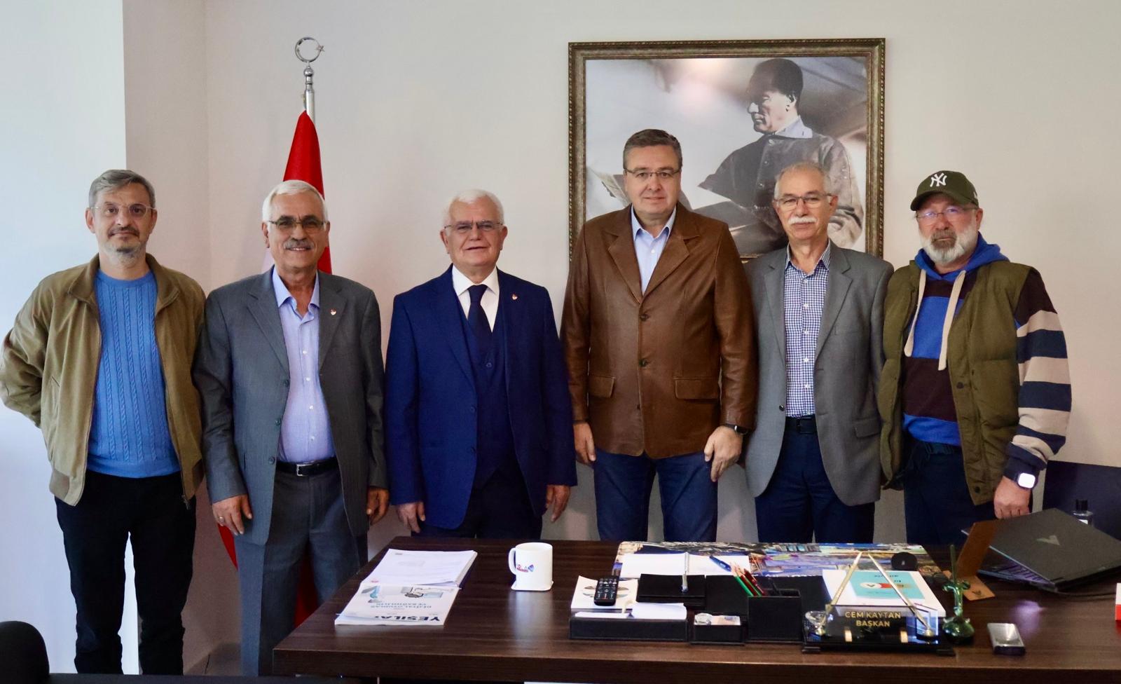YÖNETİCİLERİMİZDEN  MUĞLA BÜYÜKŞEHİR GAZETECİLER CEMİYETİ BAŞKANI CEM KAYTAN'A ZİYARET
