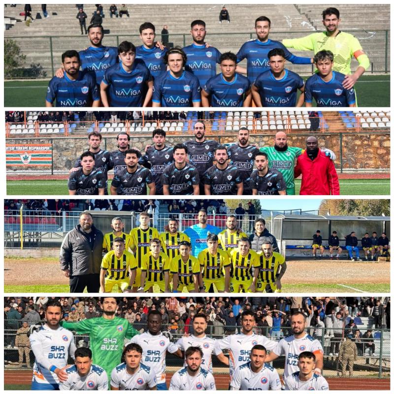 ORTAKENT Y. SPOR, MENTEŞE YERKÜPE BEŞ.SPOR, DALAMAN BLD. G. SPOR ve ESENKÖYSPOR SÜPER AMATÖR KÜME'DE