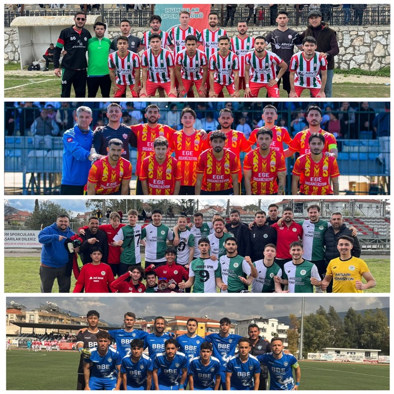  MUMCULAR SPOR,  KIZILYAKA SPOR, ÇAMKÖYSPOR, YARIMADA FK SPOR TAKIMLARIMIZ 1. AMATÖR KÜMEDE 