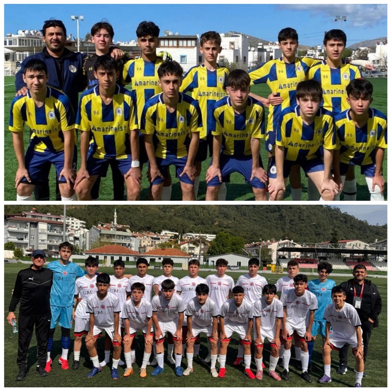 TURGUTREİS SPOR İLE MARMARİSSPOR U-15 TÜRKİYE ŞAMPİYONASI 1. KADEME İÇİN ISPARTA'DA